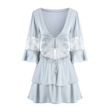 Romantic Lace Nightwear Dress