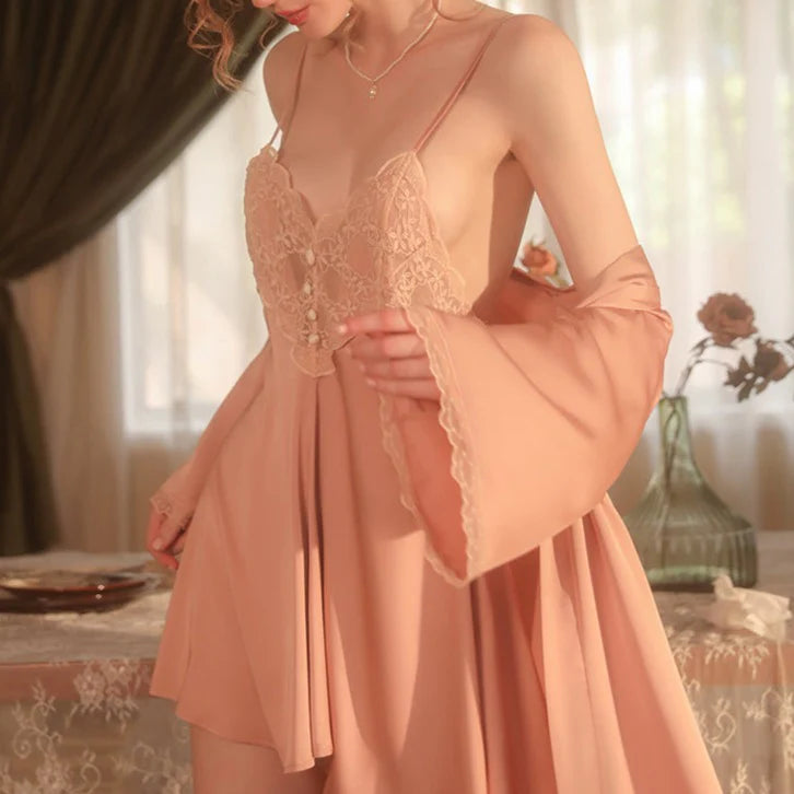 HAILEY LACE NIGHTDRESS & ROBE