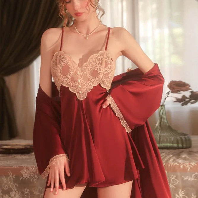 HAILEY LACE NIGHTDRESS & ROBE