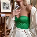 JADE SATIN CORSET