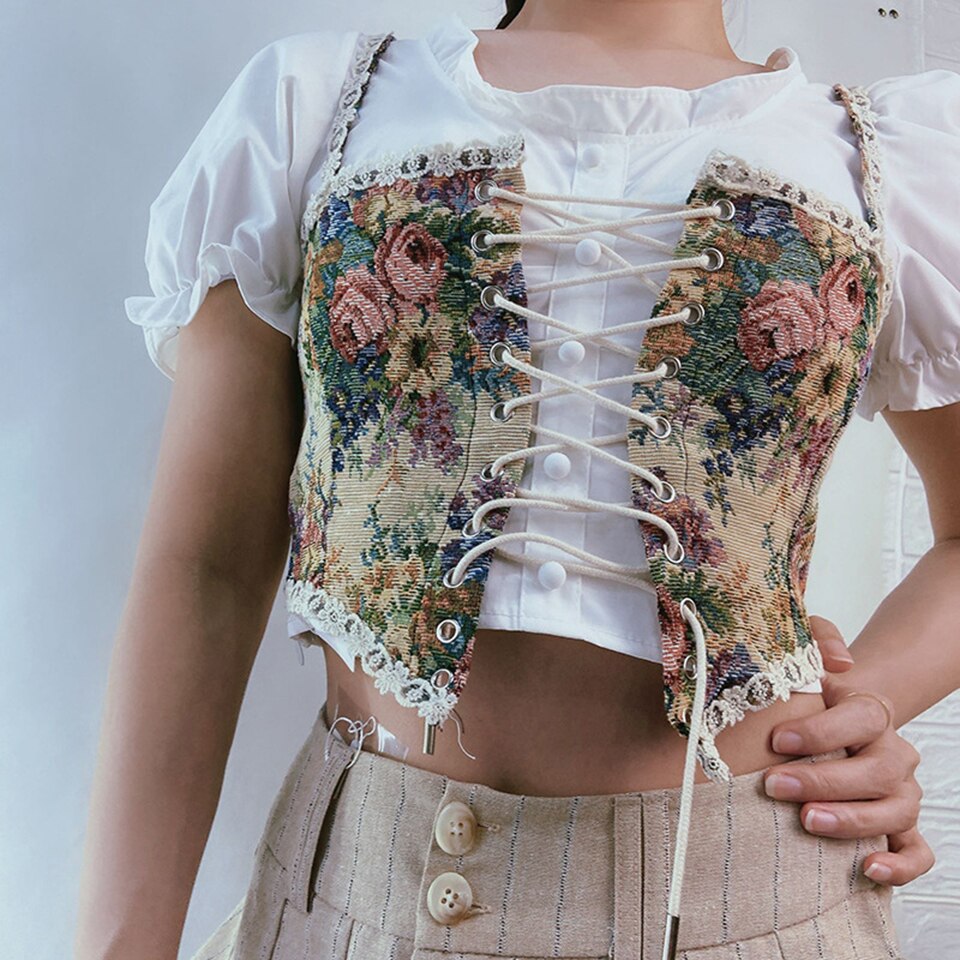 FLORAL CORSET TOP