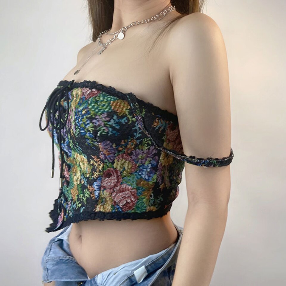 FLORAL CORSET TOP