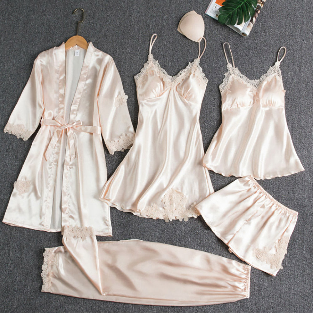 Jasmine 5 Pieces Pajama Set